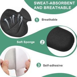 Heel Pads Shoes, 4 Pairs of Heel Pads, Heel Protectors for Shoes, Heel Cushions, Heel Pads, Heel Friends, Prevents Friction and Blisters, Fits in Oversized Shoes (Black/Grey)