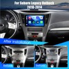 Hikity 4+64G Android 15 Car Stereo for Subaru Legacy/Outback 2010-2014,