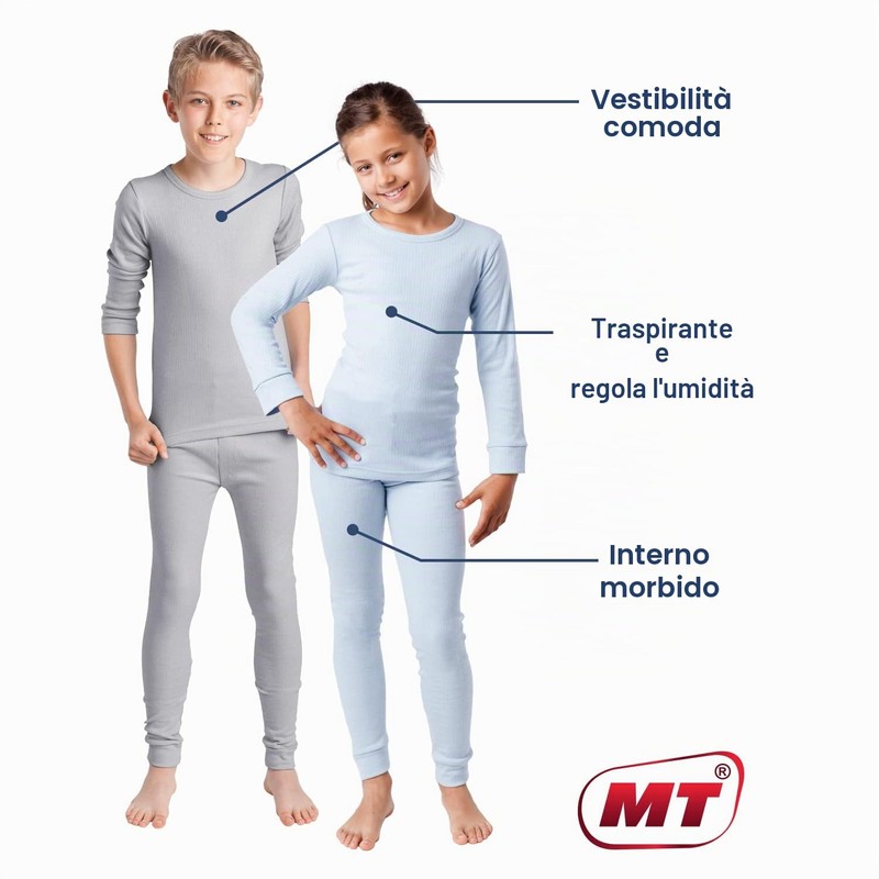 MT - Coordinato abbigliamento termico - Maniche lunghe - ragazza