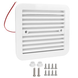 RV Side Vents 12V White Unidirectional Dustproof Strong Wind Cooling Trailer RV Accessory