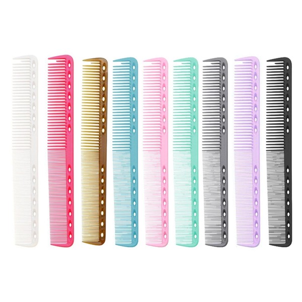 9 Stücke Haarkämme, Friseurversorgungen, Haarstyling -Werkzeuge, Haarstylingwerkzeuge, Haarkämpferversorgungen.