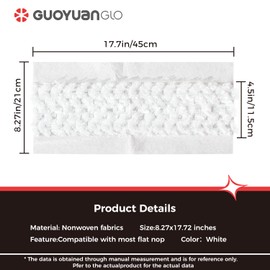 GUOYUANGLO XL Dry Sweeping Cloths Heavy Duty Pet Dry Mop Refill X-Large Multi-Surface Floor Cloths for Cleaning Dust,Dirt and Pet Hair,32 Counts