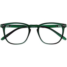 I NEED YOU Lesebrille TAILOR, dunkelgrün, +1.00 dpt.: Lesebrille mit Federtechnik und Etui, Stärke: +1.00 dpt. (in weiteren Farben/Stärken erhältlich)