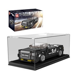 Mould King Speed Champions Rolls Royce Dawn Model Car Building Kit with Display Case, 27042 Super Car Building Blocks, Race Car Toy for Adults and Kids 8+, 385 PCS