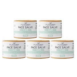 J&L Naturals Calm Face Salve Moisturizer for Combination Skin & Oily Skin | Organic Ingredients, 100% Natural | Cruelty Free, Vegan, Paraben Free (1-Pack) (Calm, 1.5 Oz (Pack of 5))