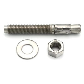 Stainless Steel Wedge Anchors 1/4"-20 Concrete Expansion Anchors 304 Stainless Steel 1/4-20 x 2-1/4 inch Qty 100