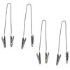 ZWxqysp 4 Pcs Dental Bib Clips, Adjustable Reusable Ball Chain