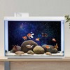 AWERT 30x18 inches Galaxy Aquarium Background Blue Starry Sky Universe