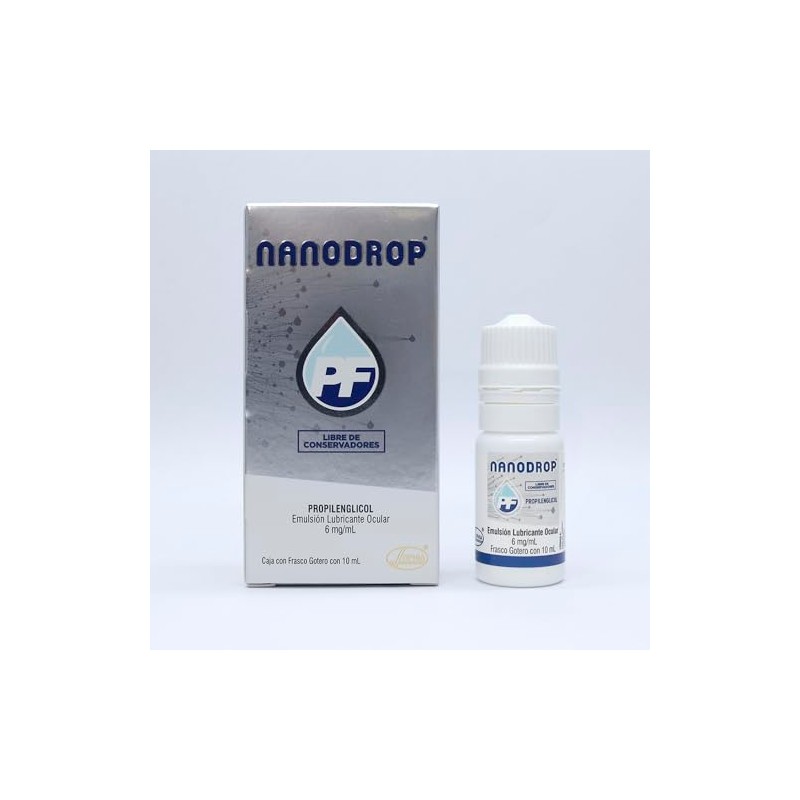 Nanodrop Gotas Oftálmicas Unidad Nanoemulsión Hidratación Protección Extendida Película Lagrimal