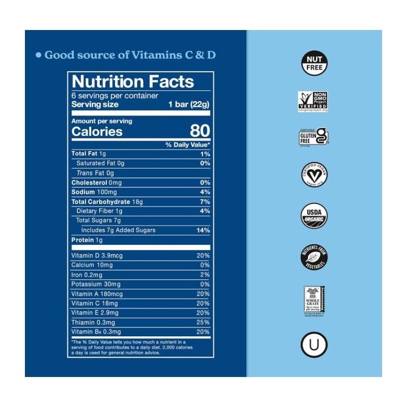 MadeGood Crispy Squares, Vanilla (36 Count) Gluten Free Snacks