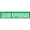Accuform SHRPK603SSB Self-Stick "LÍQUIDO REFRIGERADO" Pipe Marker for 1-1/2" to