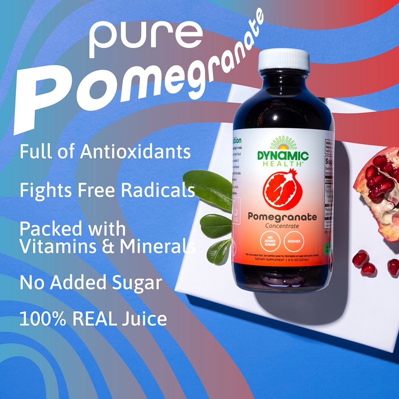 Dynamic Health Pomegranate Juice Concentrate | No Additives or Preservatives