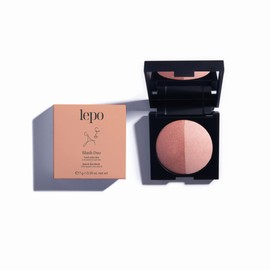 LEPO Blush Duo, blush with organic corn starch, a natural colour chord for a radiant complexion