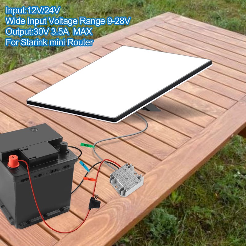 starlink dc Power Supply 12V/24V to 30V 3.5A starlink mini