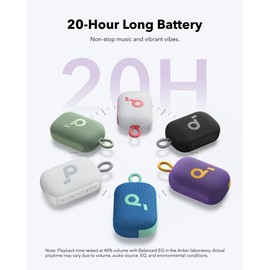 soundcore Select 4 Go Bluetooth Speaker, Ultra Portable, Up to 20 Hours Playback, IP67 Water and Dust Protection, Floatable, Powerful Sound, for Indoor and Outdoor (Refurbished)