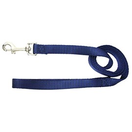 Hamilton 4-Feet Long Single Thick Deluxe Nylon Lead with Swivel Snap, 5/8-Inch, Navy Blue