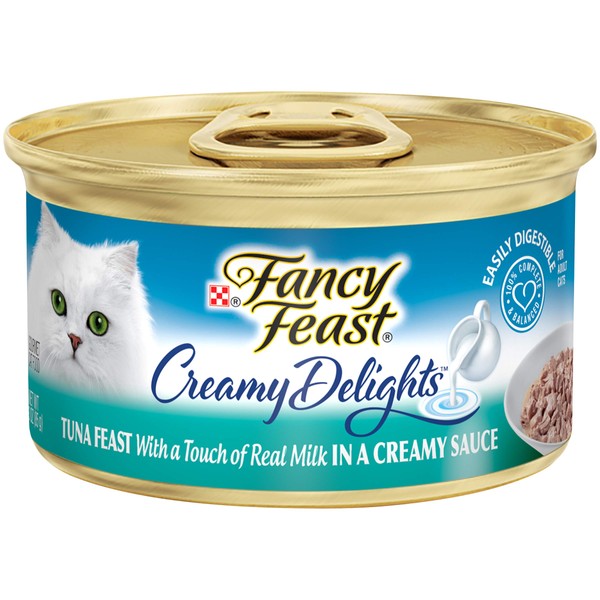 Purina Fancy Feast Wet Cat Food, Creamy Delights - (24) 3 oz. Cans