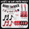 Music Theme Decoration Balloons (Rock and Roll)