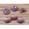 One Inch, Round Hammered Clavos, Solid Copper, Decorative Door Nails,