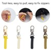 WEBEEDY 20 PCS Zipper Pull Replacement 4 Colors Rubber Handle
