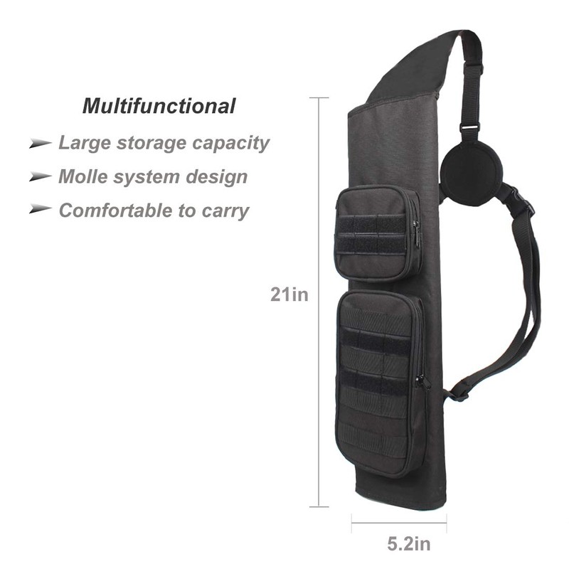MAGARROW Archery Back Arrow Quiver Adjustable Molle Arrow Holder with