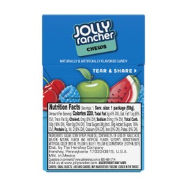 JOLLY RANCHER Chewy Candy, Bulk Assorted Flavors, 2.06 Ounce (Pack of 12)