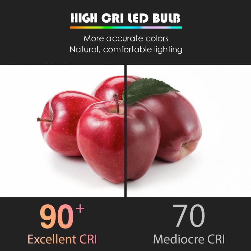 Maelsrlg 40 Watt Equivalent Refrigerator Light Bulb, 90+CRI, 5W 600LM