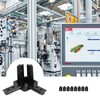 4 Pcs 3030 Series 3-Way End Corner Bracket, 3 Way