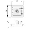 TRUSCO TSFK060 Frame Cap Lock Type 2020 Kit for TSF20