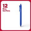 TRU RED Retractable Gel Pens - Quick Dry, Smudge-Free Writing,