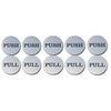 Coolest Pack of 5 Stainless Steel 304 Round Door Signs