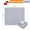 Washable Pee Pads for Dogs, 4Pack Reusable Puppy Training Pads