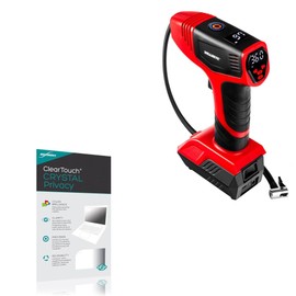 BoxWave Screen Protector Compatible with EMSON 6146 Bullseye Pro Portable Air Compressor - ClearTouch Crystal Privacy (2-Pack), Privacy Screen Protector Flexible Film Clear