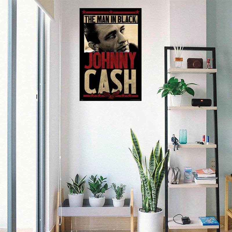 Johnny Cash - Music Poster (The Man In Black) (Size: