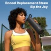 4-Pack Replacement Straws Compatible with ENCOOL 24oz Water Bottle