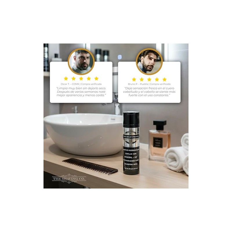 THE SHAVING CO Shampoo para crecimiento del cabello. - REGENERADOR