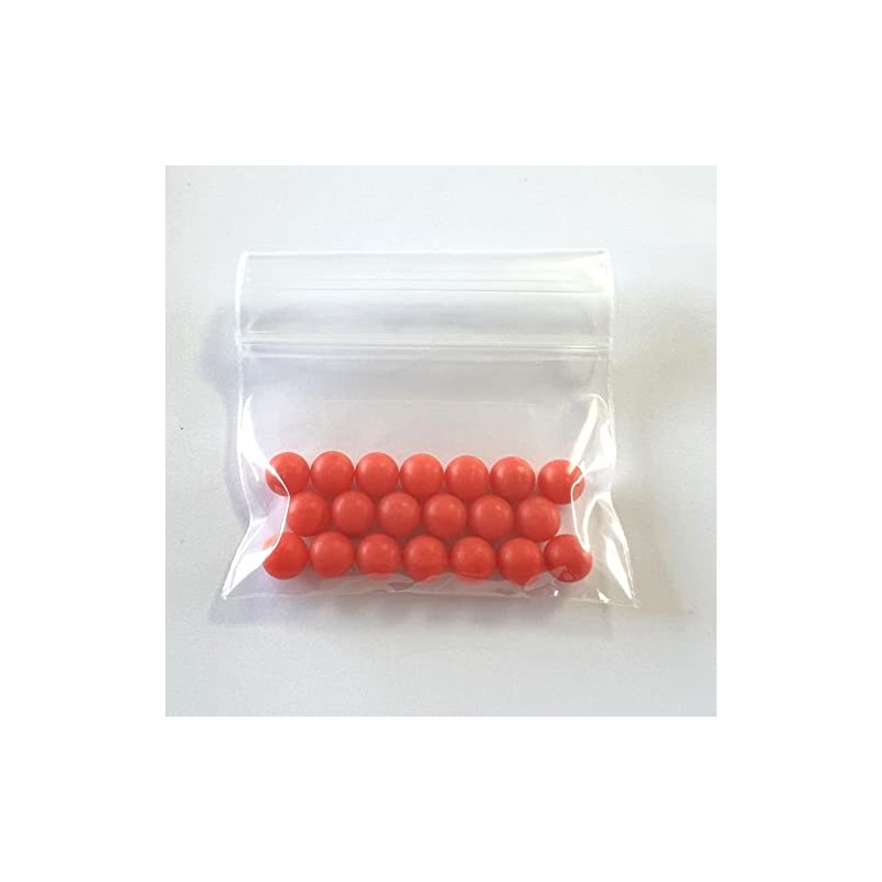 Humanity Polypropylene Balls, Diameter 0.28 inches (7.0 mm), Red, 20