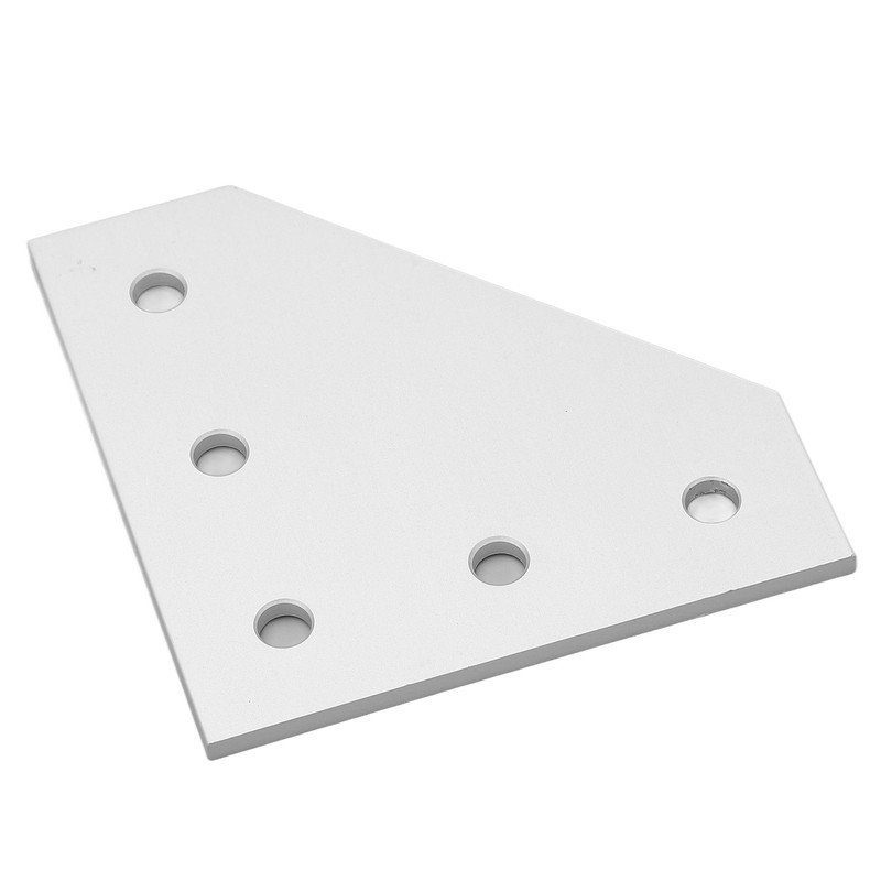 5PCS Flat Tie Plate Aluminum Alloy 5 Holes Compression Resistance