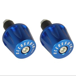 Pair of Accossato Handlebar Weights Blue for Handlebars with Inner Hole from 12 mm to 20 mm for Mv Agusta F3 675 from 2011 to 2019 (CC 675)