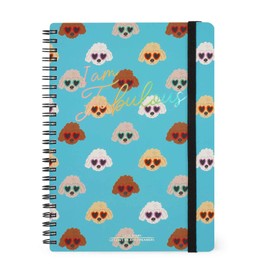 Legami - Spiral Bound Weekly Planner, Large, 12 Months, Diary from January 2025 to December 2025, Foldable Planner 2025/2026, Elastic Closure, Last Pocket, Address Book, 15 x 21 cm, Sky