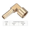 sourcing map Brass Hose Barb Fitting Elbow 8mm x G1/4