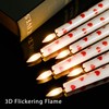 AFINETH Valentine Day Flameless Taper Candles with Heart, 9.6" Real