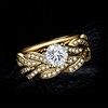 JewelryPalace Infinity 1.5ct Cubic Zirconia Engagement Rings for Women, 14k