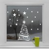 Star Tree with Stars Window Cling Stickers - Seasonal Christmas