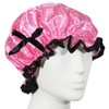Kella Milla Stylish Satin Shower Cap - Sweet Pink Polka