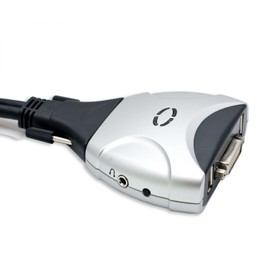 2 Port KVM Switch 1920 X 1200 - DVI W/ Audio and USB 2.0 Hub – Display/ Screen KVM Switch - DVI 3.9 ft Cables