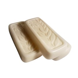 Floral Frond Design - Jasmine Scented Shea Soap 3 pc Set