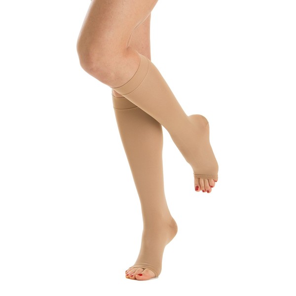 Relaxsan M1150A Microfibers Medical Grade 1 K1 Open Toe Knee
