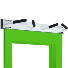 Ultimate Body Press Wall Mount Doorway Pull Up Bar – Exclusive Multi Grip, White (WMP-DX)