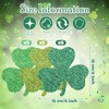 Chivertion 32 Pcs St. Patrick's Day Party Decorations Double-Sided Glitter